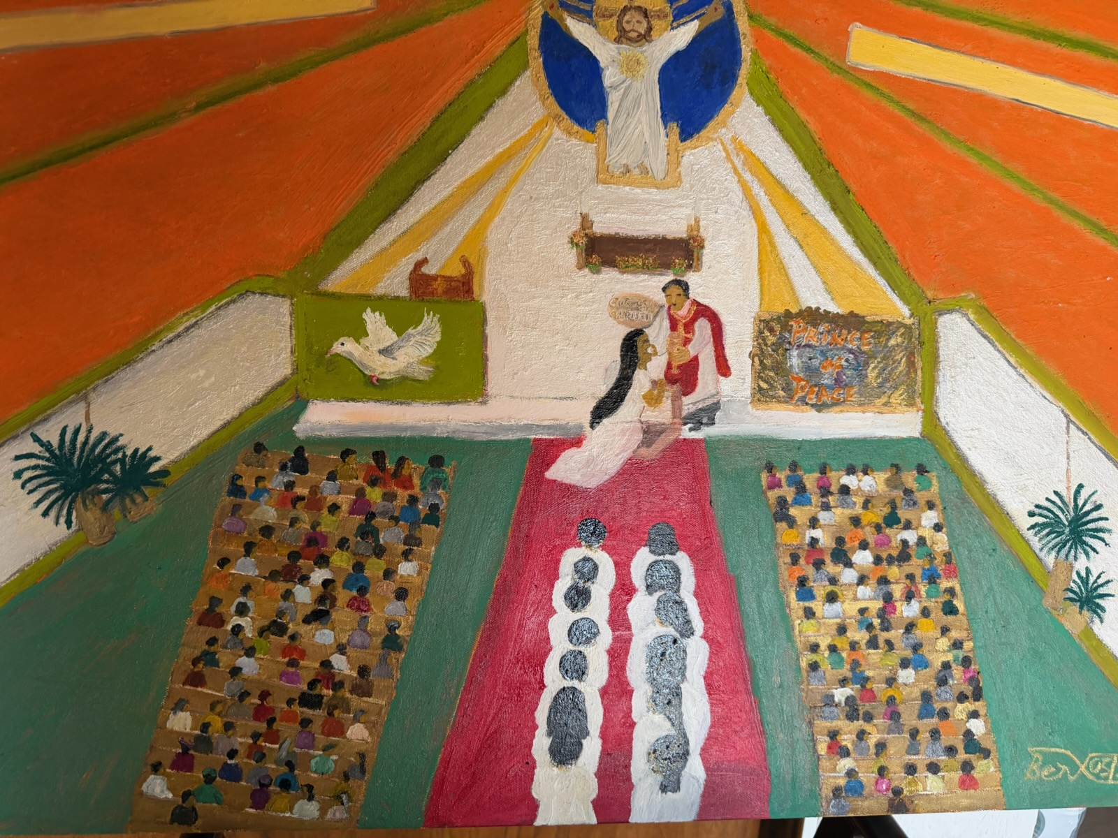 Ceremony of Peace, artwork by Dr. Louis Bernard Antoine