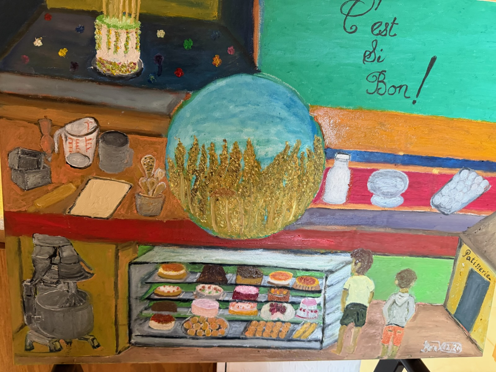 Patisserie Scene, artwork by Dr. Louis Bernard Antoine