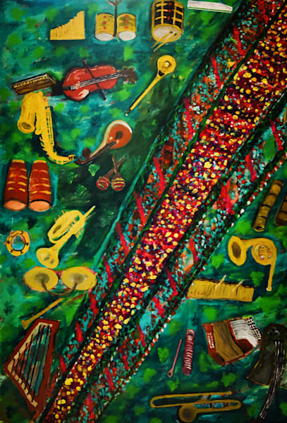 Artwork from Dr. Louis Bernard Antoine’s Roots and Rhythms collection